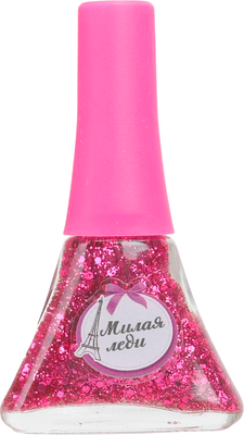 Лак для ногтей детский Милая Леди С блестками / 111410-UNI-ML-WOT