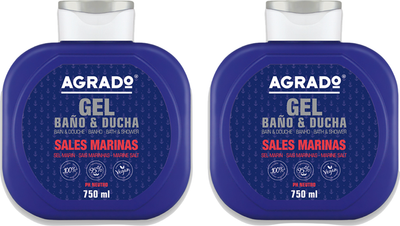 Набор гелей для душа Agrado Marine Salt Bath & Shower Gel (2x750мл)