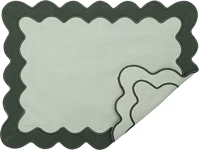Сервировочная салфетка Tkano Trendy Ruffles / TK25-PM0008 (зеленый)