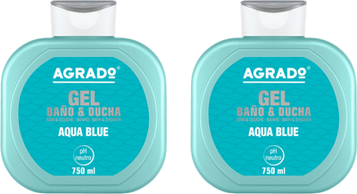 Набор гелей для душа Agrado Aqua Blue Bath & Shower Gel (2x750мл)