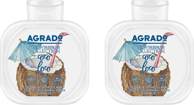Набор гелей для душа Agrado Coco Loco Bath & Shower Gel (2x750мл)