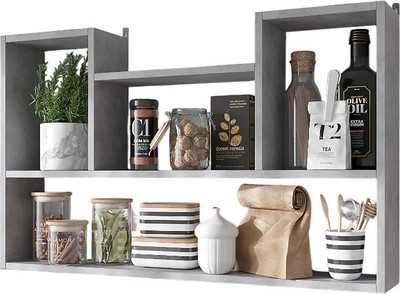 Полка Горизонт Мебель Асти 4 (бетон)