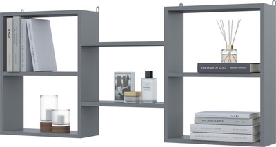 Полка Горизонт Мебель Асти 5 (серый графит)