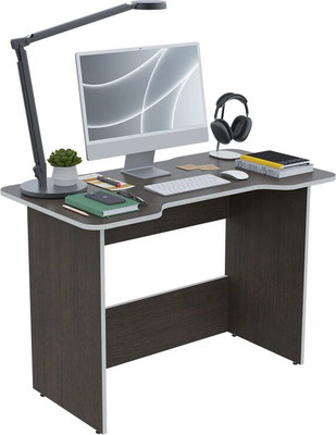 Компьютерный стол Горизонт Мебель Геймер (венге/крафт белый)