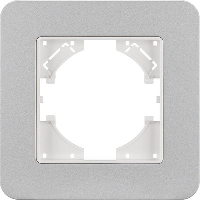 Рамка для выключателей и розеток Arlight FRM-AKIRY-SFAL-1-SR / 049684