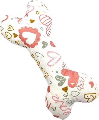 Игрушка для собак КотикиСобачки Кость с сердечками / DT-24