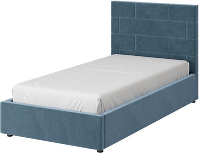 Односпальная кровать Bravo Мебель Тайм 90х200 без ПМ Стандарт 3 вариант (джинс)