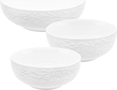 Набор салатников Elan Gallery Веточки-цветочки / 630124 (3шт)