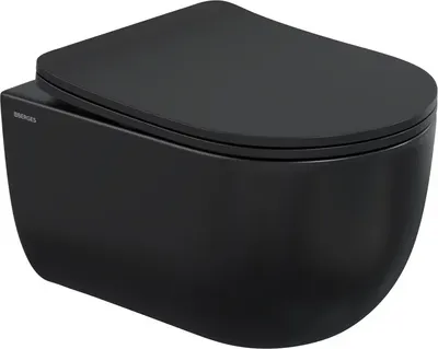 Унитаз подвесной Berges Ventas Black Rimless / 082015