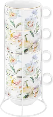 Набор для чая/кофе Elan Gallery Корнелия / 730834 (New Bone China)