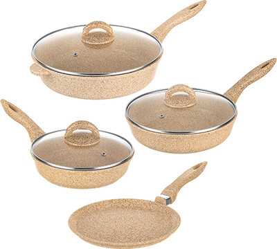 Набор сковородок Elan Gallery Гармония вкуса / 121125+4 (медовый гранит)