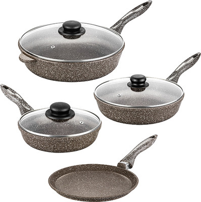 Набор сковородок Elan Gallery Гармония вкуса / 120318+4 (коричневый опал)