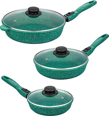 Набор сковородок Elan Gallery Гармония вкуса / 120641+3 (изумруд)