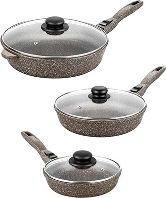 Набор сковородок Elan Gallery Гармония вкуса / 120338+3 (коричневый опал)