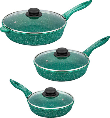 Набор сковородок Elan Gallery Гармония вкуса / 120631+3 (изумруд)