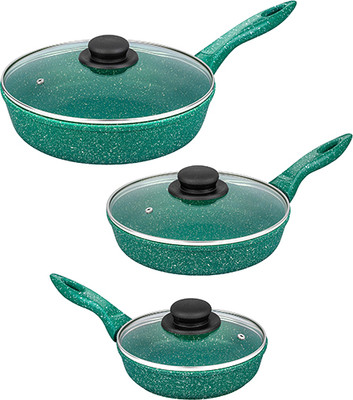 Набор сковородок Elan Gallery Гармония вкуса / 120629+3 (изумруд)
