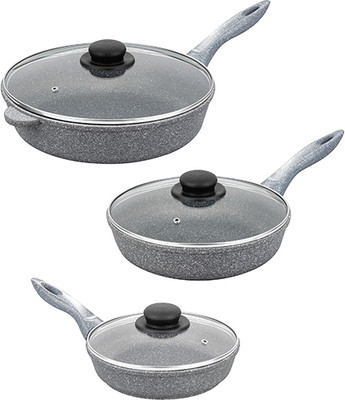 Набор сковородок Elan Gallery Гармония вкуса / 120577+3 (серый мрамор)