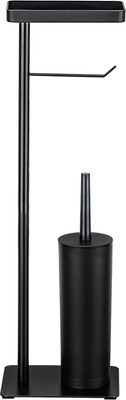 Стойка для туалетной бумаги с ершиком El Casa 240474 (черный)