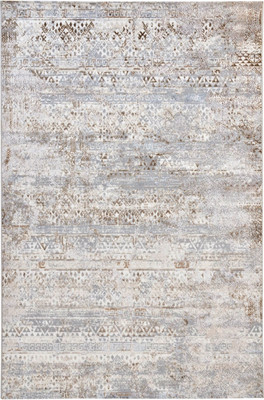 Ковровая дорожка Radjab Carpet Белла Прямоугольник D057A (4x25, Cream Shirink/Vizon Fdy)