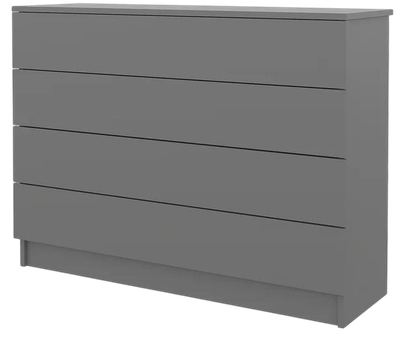 Комод Горизонт Мебель Нео 1050 4 ящика (серый графит)