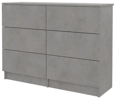 Комод Горизонт Мебель Нео 1050 6 ящиков (бетон)