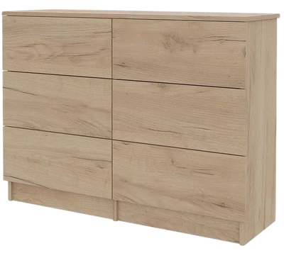 Комод Горизонт Мебель Нео 1050 6 ящиков (дуб золотой крафт)