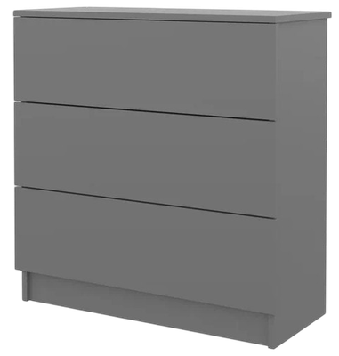 Комод Горизонт Мебель Нео 760 3 ящика (серый графит)