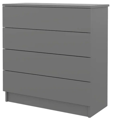 Комод Горизонт Мебель Нео 760 4 ящика (серый графит)