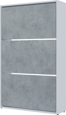 Тумба для обуви Горизонт Мебель Трио (белый/бетон)