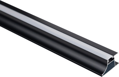 Профиль для светодиодной ленты AKS Avior накладной с экраном (черный, 3м)