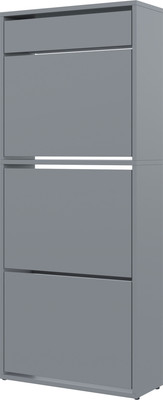 Тумба для обуви Горизонт Мебель Трио с ящиком (графит)