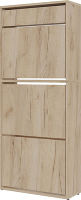 Тумба для обуви Горизонт Мебель Трио с ящиком (дуб золотой крафт)