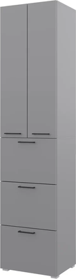 Шкаф-пенал Горизонт Мебель Бонн 500 3 ящика (серый графит)