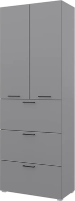 Шкаф Горизонт Мебель Бонн 760 3 ящика (серый графит)