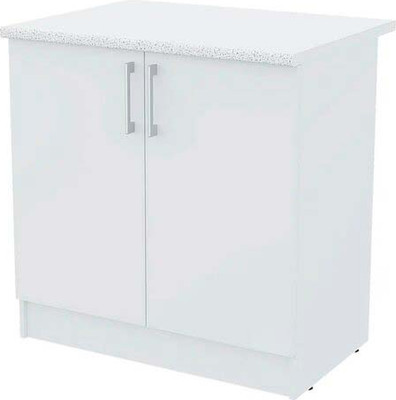 Шкаф-стол кухонный Горизонт Мебель Настя 800 (белый)