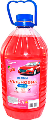 Жидкость стеклоомывающая Дальновид Люкс Люкс летняя ОМ4 (4л, вишня)