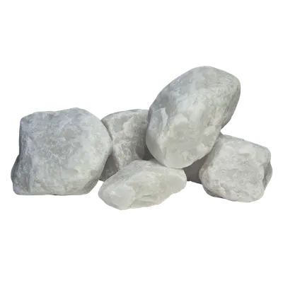 Камни для бани No Brand Кварц Жаркий лед обвалованный мелкая фракция (20кг, коробка)