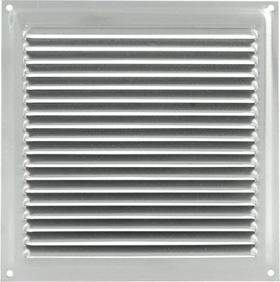 Решетка вентиляционная Нора-М 175x175 с сеткой / 5617 (хром)