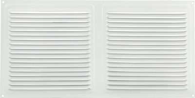 Решетка вентиляционная Нора-М 175x350 с сеткой / 15475 (белый)