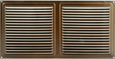 Решетка вентиляционная Нора-М 175x350 с сеткой / 15477 (старая медь)