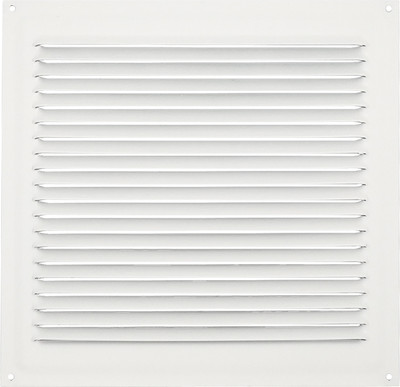 Решетка вентиляционная Нора-М 200x200 с сеткой / 19412 (сигнальный белый)