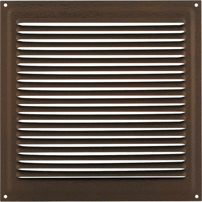 Решетка вентиляционная Нора-М 200x200 с сеткой / 19413 (шоколадный бархат)