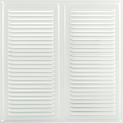 Решетка вентиляционная Нора-М 250x250 с сеткой / 5931 (белый)