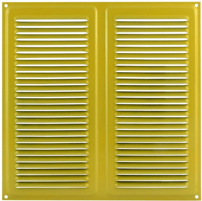 Решетка вентиляционная Нора-М 250x250 с сеткой / 5932 (желтый)