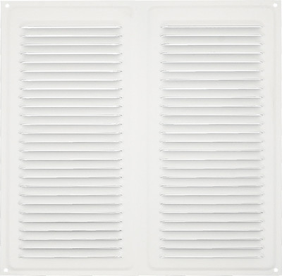 Решетка вентиляционная Нора-М 250x250 с сеткой / 19417 (сигнальный белый)