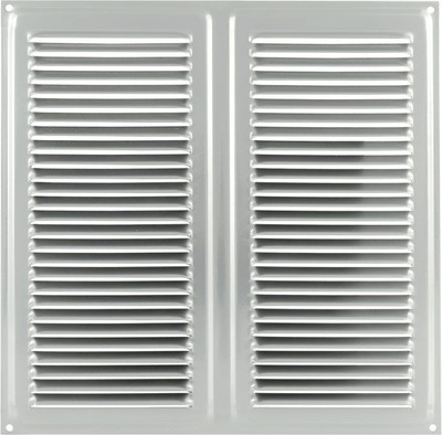 Решетка вентиляционная Нора-М 250x250 с сеткой / 5933 (хром)