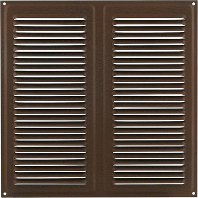 Решетка вентиляционная Нора-М 250x250 с сеткой / 19418 (шоколадный бархат)