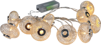 Светодиодная гирлянда AksHome Тип 3 Фонарики 10LED 1.65м 2АА