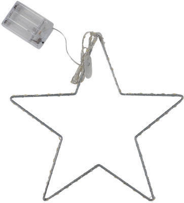 Подвеска новогодняя AksHome Тип 3 Звезда 30см 84LED 3АА