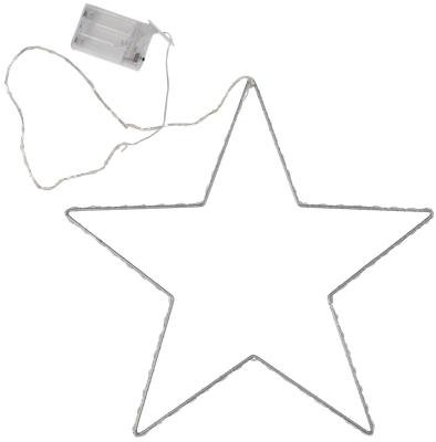 Подвеска новогодняя AksHome Тип 4 Звезда 40см 104LED 3АА